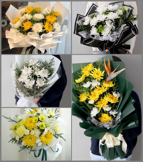 山东莱芜莱城区高庄街道沙埠子村白事花束代送